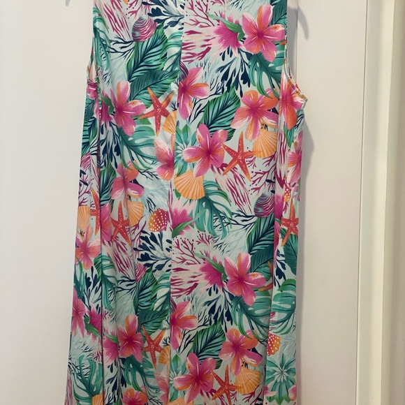 Caribbean Joe Vibrant Floral Midi Dress - Picture 3 of 4